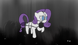 Size: 3500x2000 | Tagged: safe, artist:rusty_sn00t, rarity, pony, unicorn, bondage, female, mare, scared, suspended