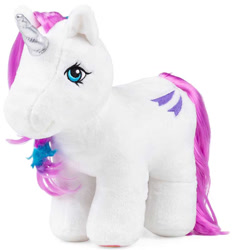 Size: 751x800 | Tagged: safe, imported from ponybooru, glory, pony, unicorn, 40th anniversary, female, g1, mare, official, plushie, solo, toy