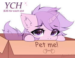 Size: 2773x2170 | Tagged: safe, artist:airiniblock, imported from derpibooru, pony, box, commission, pet request, pony in a box, simple background, sketch, solo, white background, ych sketch, your character here