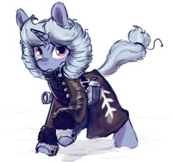 Size: 1115x1048 | Tagged: safe, artist:shouldbedrawing, imported from derpibooru, oc, oc only, pony, unicorn, coat markings, female, looking at you, mare, raised hoof, simple background, solo, white background