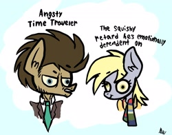 Size: 2767x2167 | Tagged: safe, artist:kenn, imported from derpibooru, derpy hooves, doctor whooves, time turner, cute, doctor who, funny, meme, text