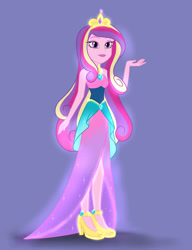 Size: 828x1077 | Tagged: safe, artist:nightglowfan, imported from derpibooru, princess cadance, human, equestria girls, female, solo