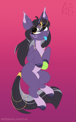 Size: 1000x1594 | Tagged: safe, artist:airfly-pony, imported from derpibooru, oc, oc only, oc:rivibaes, unicorn, ball, blue tongue, female, tennis ball, tongue out