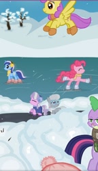 Size: 1080x1874 | Tagged: safe, imported from ponybooru, pinkie pie, ice skating