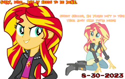 Size: 1556x984 | Tagged: safe, artist:evilasio, imported from derpibooru, sunset shimmer, equestria girls, bad end, character derailment, decision, evil sunset shimmer, face-heel turn, sacrifice