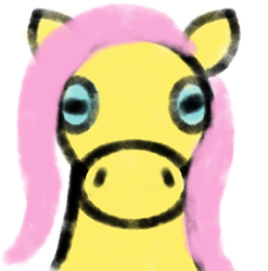 Size: 2114x2144 | Tagged: safe, anonymous artist, artist:secretpony, derpibooru exclusive, imported from derpibooru, fluttershy, pegasus, pony, female, front view, mare, solo