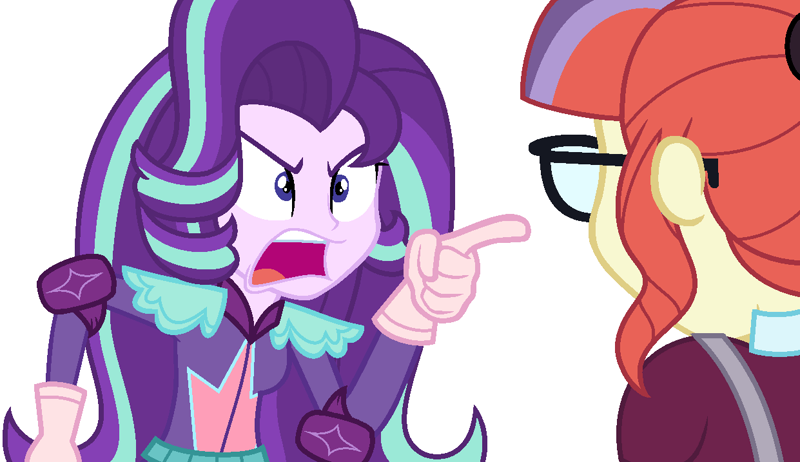 3011181 - safe, artist:carolinajt, human, equestria girls, alphabet lore,  collar, crossover, duo, duo male, equestria girls-ified, f, gradient  background, headband, humanized, looking at each other, looking at someone,  male, ninja, species swap