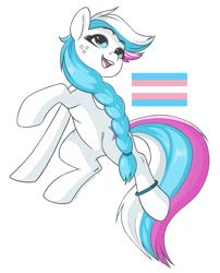 Size: 1312x1624 | Tagged: safe, artist:negasun, color edit, edit, imported from ponybooru, oc, oc only, oc:marussia, pony, colored, nation ponies, ponified, pride, pride flag, russia, simple background, solo, transgender pride flag, white background