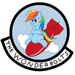 Size: 1920x1920 | Tagged: safe, artist:zodiacx10, rainbow dash, pegasus, pony, bomb, cloud, crossed hooves, female, mare, military patch, simple background, solo, transparent background, weapon