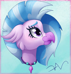 Size: 1650x1704 | Tagged: safe, artist:swasfews, imported from derpibooru, silverstream, hippogriff, solo