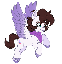 Size: 3842x4000 | Tagged: safe, artist:dancingkinfiend, artist:saverpon3, imported from derpibooru, oc, oc only, oc:markey malarkey, pegasus, pony, bandana, base used, colored wings, crossover, g5, gradient wings, male, ponified, simple background, solo, the mark side, transparent background, wings