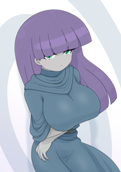 Size: 2026x2876 | Tagged: safe, artist:batipin, imported from derpibooru, maud pie, equestria girls, breasts, busty maud pie