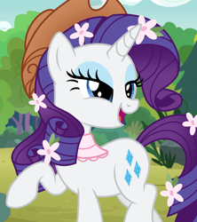 Size: 1080x1216 | Tagged: safe, artist:cstrawberrymilk, imported from derpibooru, rarity, pony, flower, hat, solo