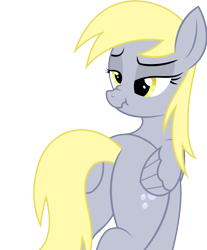 Size: 3675x4449 | Tagged: safe, artist:mlptmntfan2000, imported from derpibooru, derpy hooves, pegasus, pony, butt, butt touch, female, flank, hoof on butt, plot, simple background, solo, transparent background