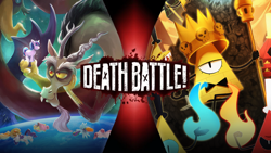 Size: 1000x563 | Tagged: artist needed, safe, imported from derpibooru, discord, draconequus, bill cipher, crossover, death battle, exploitable meme, gravity falls, meme