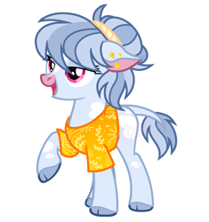 Size: 1739x1850 | Tagged: safe, artist:vi45, imported from derpibooru, cow, cow pony, clothes, cloven hooves, female, shirt, simple background, solo, white background