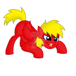 Size: 800x800 | Tagged: safe, artist:kunoichipikachu, imported from derpibooru, applejack, oc, pegasus, pony, deviantart watermark, female, male, mare, micro, obtrusive watermark, simple background, stallion, transparent background, vore, watermark