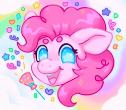 Size: 2048x1784 | Tagged: safe, artist:ibbledribble, imported from derpibooru, pinkie pie, earth pony, pony, confetti, solo