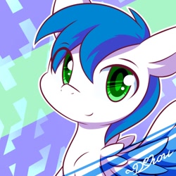 Size: 500x500 | Tagged: safe, artist:dshou, imported from derpibooru, oc, oc only, oc:math millien, pegasus, pony, bust, green eyes, looking at you, male, portrait, solo, stallion
