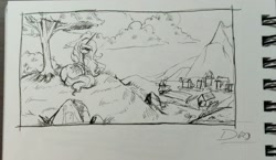 Size: 1538x891 | Tagged: safe, artist:thelunarmoon, imported from derpibooru, princess celestia, alicorn, pony, female, grayscale, lying down, mare, monochrome, prone, solo, traditional art
