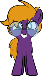 Size: 1920x3410 | Tagged: safe, artist:alexdti, imported from derpibooru, oc, oc:purple creativity, pony, female, filly, foal, glasses, simple background, solo, transparent background, younger