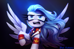 Size: 2874x1899 | Tagged: safe, artist:opal_radiance, imported from derpibooru, oc, oc:opal rosamond, pegasus, pony, equestria at war mod, military, pax, posed, solar empire, solar uniform, solaris, solo