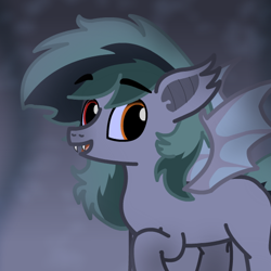 Size: 512x512 | Tagged: safe, artist:sp3ctrum-ii, imported from derpibooru, oc, oc only, oc:scrimmy, bat pony, bat pony oc, bat wings, profile picture, solo, wings