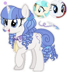 Size: 1557x1662 | Tagged: safe, artist:xxcheerupxxx, imported from derpibooru, coco pommel, rarity, pony, unicorn, female, magical lesbian spawn, mare, offspring, parent:coco pommel, parent:rarity, parents:marshmallow coco, simple background, transparent background