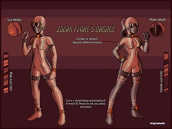 Size: 2500x1875 | Tagged: safe, artist:devillustart, imported from derpibooru, oc, oc:solar flares drones, human, equestria girls, clothes, fireheart76's latex suit design, gloves, latex, latex boots, latex gloves, latex suit, prisoners of the moon, reference sheet, rubber, rubber gloves, rubber suit