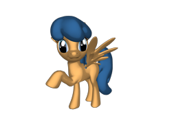 Size: 1200x900 | Tagged: safe, artist:maddiethefangirl86, imported from twibooru, first base, pegasus, pony, pony creator, 3d, 3d pony creator, adorabase, adult, adult blank flank, blank flank, cute, female, g4, gmod, image, mare, older, older first base, pegasus first base, png, ponylumen, race swap, raised hoof, raised leg, smiling, solo, source filmmaker