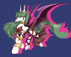 Size: 2158x1737 | Tagged: safe, artist:thurder2020, imported from derpibooru, bat pony, pony, camula, ponified, yu-gi-oh!, yu-gi-oh! gx