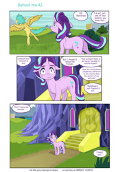 Size: 763x1048 | Tagged: safe, artist:jeremy3, imported from derpibooru, starlight glimmer, sunshower raindrops, pony, comic:behind me, background, background pony, digital art, twilight's castle