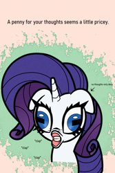 Size: 1000x1500 | Tagged: safe, artist:scandianon, imported from derpibooru, rarity, pony, unicorn, derp, female, flehmen response, floppy ears, hoers, horizontal pupils, horn, horses doing horse things, majestic as fuck, mare, meme, onomatopoeia, rectangular pupil, solo, wall eyed, whiskers