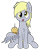 Size: 1862x2334 | Tagged: safe, artist:wapamario63, imported from ponybooru, derpy hooves, pegasus, pony, candle, chest fluff, cute, female, food, mare, muffin, open mouth, simple background, sitting, solo, transparent background, wing hands, wings