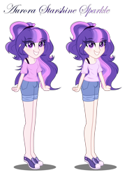 Size: 2874x3946 | Tagged: safe, artist:aurorastarsparkle, artist:lunerymish, artist:selenaede, imported from derpibooru, oc, oc only, oc:aurora starshine sparkle, equestria girls, base used, equestria girls-ified, female, offspring, parent:flash sentry, parent:twilight sparkle, parents:flashlight, simple background, solo, transparent background