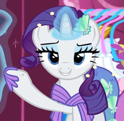 Size: 675x657 | Tagged: safe, imported from derpibooru, screencap, rarity, mermaid, pony, unicorn, scare master, clothes, costume, cropped, halloween, halloween costume, holiday, mermarity, nightmare night costume