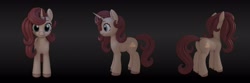 Size: 4096x1364 | Tagged: safe, imported from derpibooru, pony, 3d, 3d model, simple background, solo
