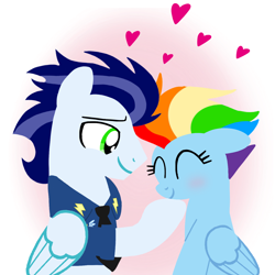 2920589 - safe, artist:mlplary6, rainbow dash, soarin', pegasus