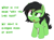 Size: 1150x850 | Tagged: safe, artist:thebatfang, oc, oc:filly anon, earth pony, pony, confused, female, filly, joke, open mouth, raised eyebrow, simple background, solo, text, white background
