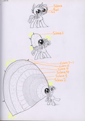 Size: 4000x5707 | Tagged: safe, artist:ja0822ck, imported from derpibooru, pony, big eyes, sclera, traditional art, wat