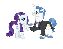 Size: 750x583 | Tagged: safe, artist:elzian-pie, imported from derpibooru, fancypants, rarity, pony, unicorn, clothes, female, male, mare, raripants, shipping, simple background, stallion, straight, transparent background, vector