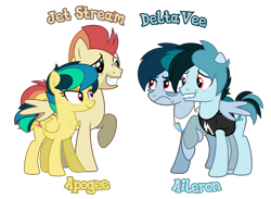 Size: 6150x4502 | Tagged: source needed, safe, anonymous artist, imported from derpibooru, oc, oc only, oc:aileron, oc:apogee, oc:delta vee, oc:jet stream, pegasus, pony, absurd resolution, alternate universe, angry, bedroom eyes, brother, brother and sister, chest fluff, cigarette, clothes, family, family photo, father and child, father and daughter, father and mother, father and son, female, flag, folded wings, freckles, frown, g4, grin, happy, implied incest, logo, looking, looking at each other, looking at someone, male, mare, metallica, mother and child, mother and daughter, mother and father, mother and son, name, nervous, nervous grin, parent and child, pegasus oc, pocket, seductive look, shirt, show accurate, siblings, simple background, sister, smiling, spread wings, stallion, standing, t-shirt, teeth, text, transparent background, twins, vector, wall of tags, wings