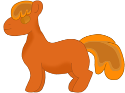 Size: 1546x1157 | Tagged: safe, artist:polofastter, imported from derpibooru, oc, oc only, oc:goopy, goo, goo pony, original species, 1000 hours in ms paint, simple background, solo, transparent background