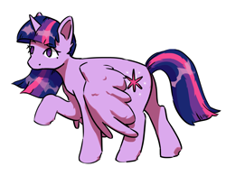 Size: 3939x3071 | Tagged: safe, artist:ju4111a, imported from derpibooru, twilight sparkle, alicorn, colored, cutie mark, female, horn, mare, simple background, solo, twilight sparkle (alicorn), white background, wings