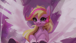 Size: 3840x2160 | Tagged: safe, artist:hierozaki, imported from derpibooru, oc, oc only, pegasus, pony, pegasus oc, solo, wings