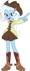 Size: 760x1800 | Tagged: safe, artist:ajosterio, imported from derpibooru, trixie, human, equestria girls, boots, clothes, cowboy boots, cowboy hat, cowgirl, hat, shirt, shoes, simple background, solo, spurs, stetson, transparent background