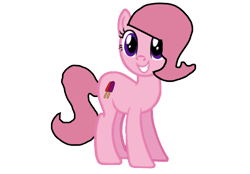 Size: 1180x820 | Tagged: safe, imported from derpibooru, oc, oc only, oc:chilly delight, earth pony, base used, earth pony oc, happy, pink coat, pink mane, pink tail, purple eyes, simple background, solo, tail, transparent background