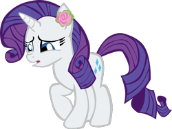 Size: 950x714 | Tagged: safe, artist:benpictures1, edit, imported from ponybooru, rarity, pony, unicorn, magic duel, cute, female, flower, flower on ear, inkscape, mare, raribetes, simple background, transparent background, vector