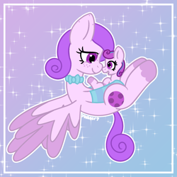 Size: 1977x1977 | Tagged: safe, artist:yoshter7, imported from derpibooru, oc, oc only, oc:llena lightshine, oc:luna lightshine, pegasus, pony, abstract background, big ears, blue mane, clothes, colored, colored wings, daughter, female, filly, foal, frame, gradient background, heart, heart eyes, love, lunar tails, mare, mother, mother and child, mother and daughter, motherly, outline, pegasus oc, purple eyes, purple mane, purple pony, signature, socks, sparkles, spread wings, stockings, thigh highs, two toned mane, two toned wings, white outline, wingding eyes, wings