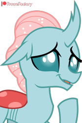 Size: 2213x3310 | Tagged: safe, artist:frownfactory, imported from derpibooru, ocellus, changedling, changeling, she's all yak, cute, diaocelles, female, grin, simple background, smiling, transparent background, vector